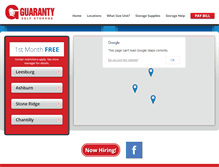 Tablet Screenshot of guarantyselfstorage.com